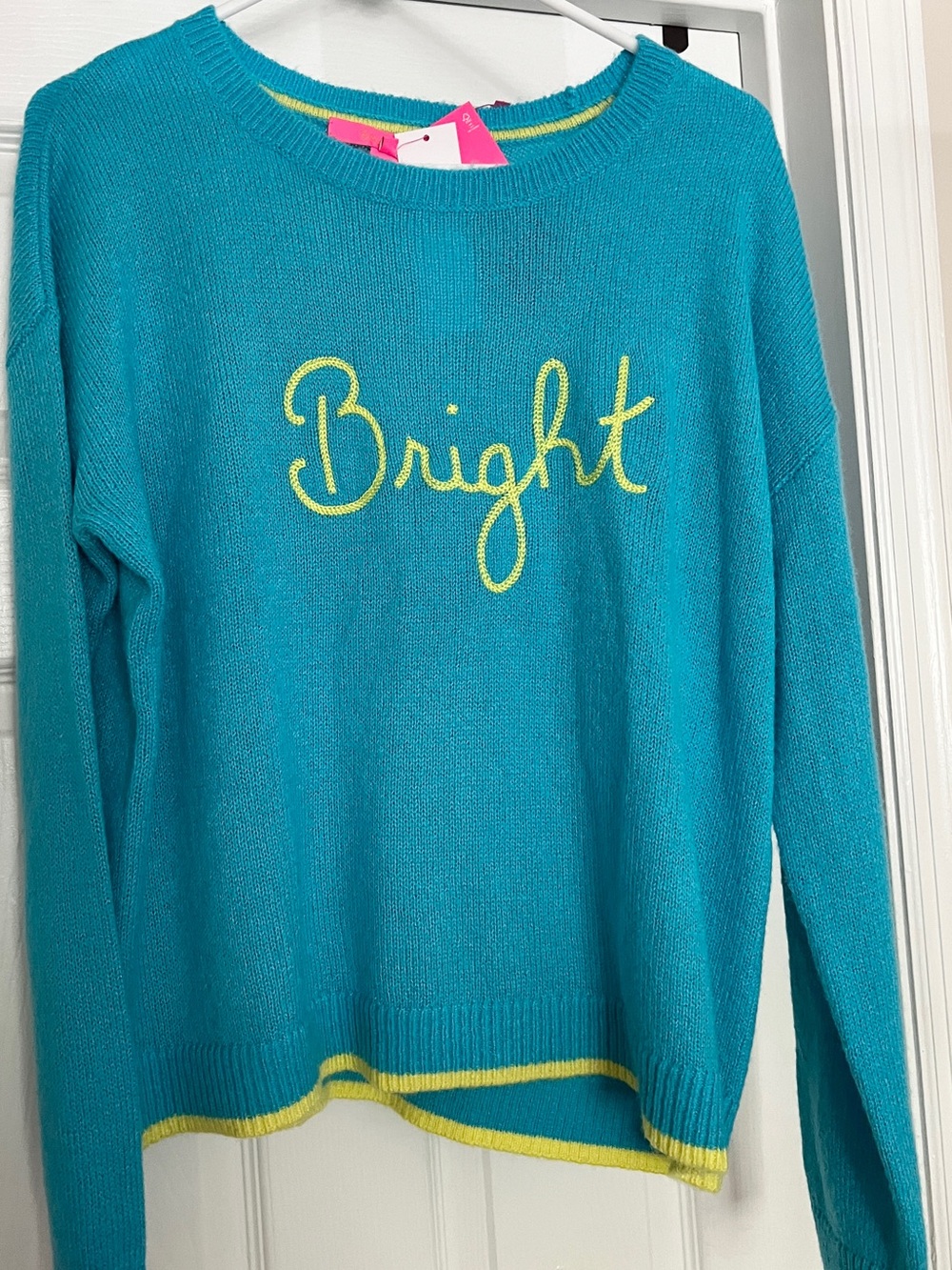 NWT Lilly Pulitzer Turquoise Charlton Sweater - Sz L